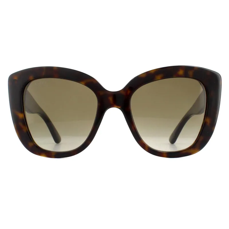 Cat Eye Havana Brown Gradient Sunglasses - Gucci