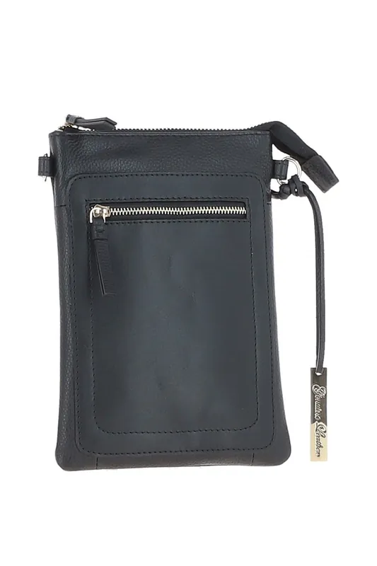 Real Leather Crossbody Smart Phone Bag - Ashwood Leather