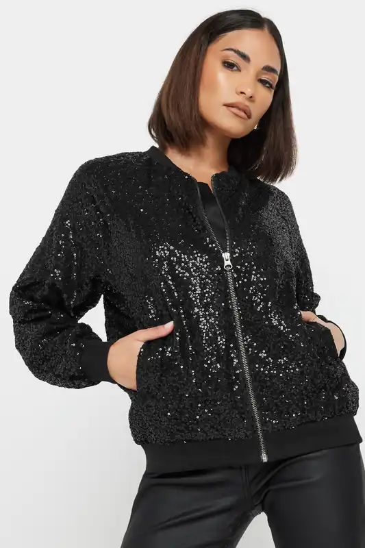 Petite Sequin Bomber - PixieGirl