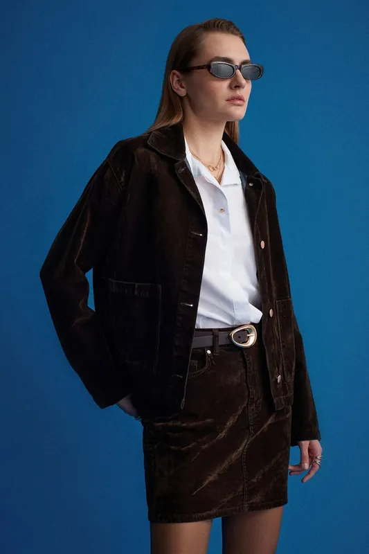 Women’s Cotton Poplin Button-Front Shirt