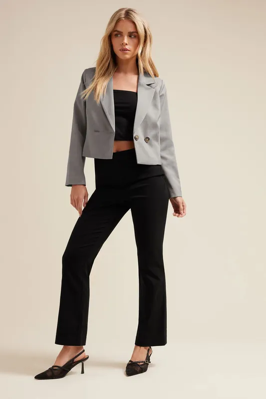 Petite Stretch Bootcut Trousers - PixieGirl