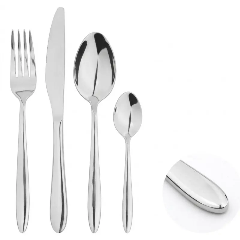 Cutlery Set Fork Spoon 24pc Sets Anydate Pointed End - Glim & Glam