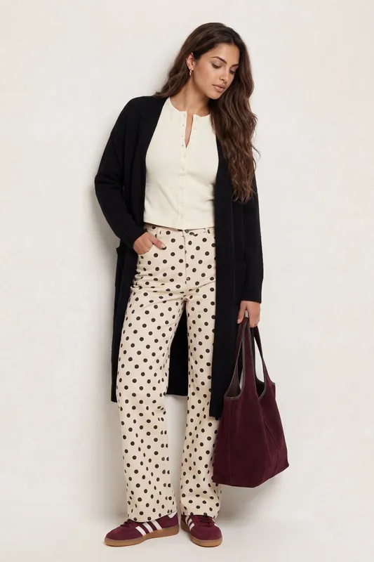 Black Longline Wool Cardigan - Urban Bliss