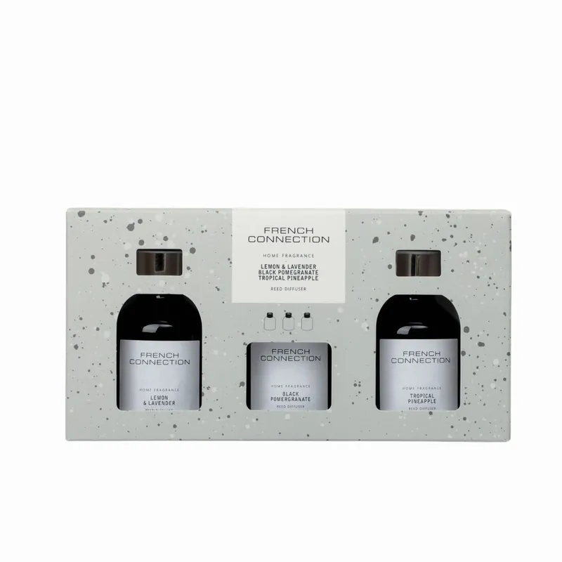 Trio of Reed Diffusers 3x50ML Black Collection - French Connection