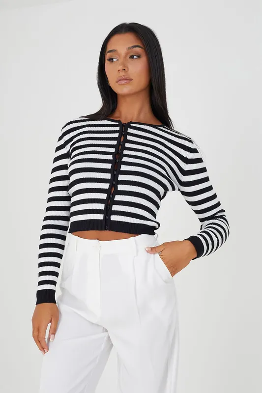 Ribbed Knitted Cardigan - Brave Soul
