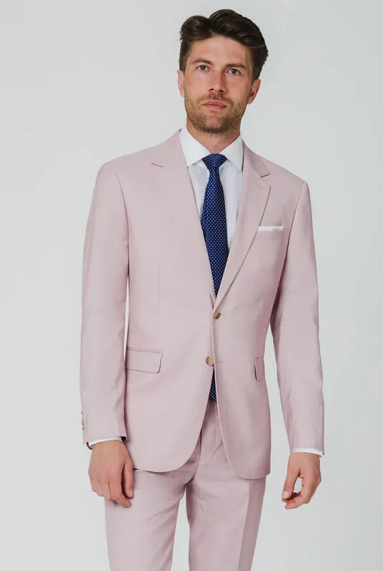 Rose Pink Sharkskin 2 Piece Suit - Dobell