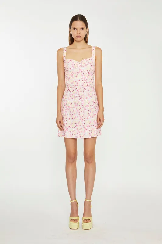 Gathered Bust Mini Dress - Shnoo