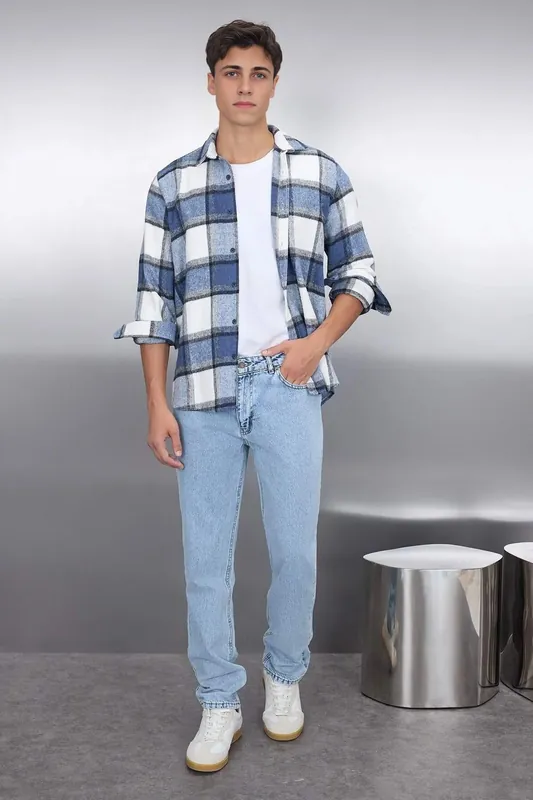 Checked Long Sleeve Lumberjack Shirt - WOVCOR