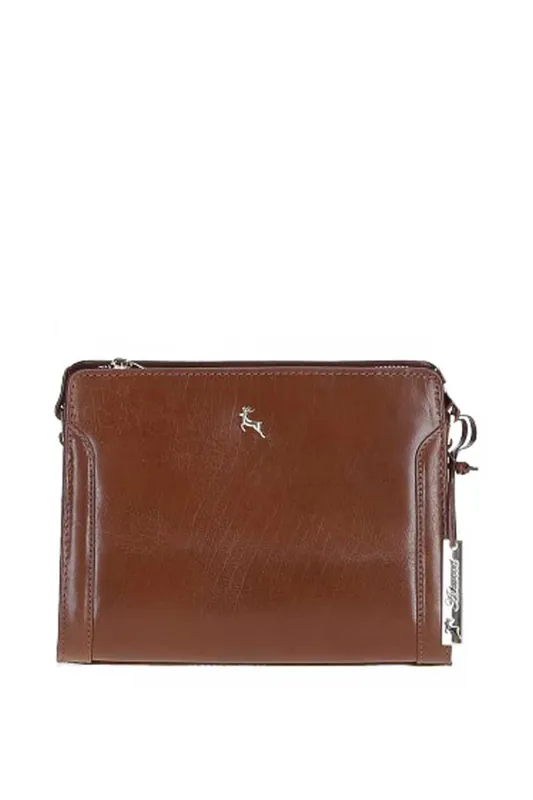 Compact Real Leather Shoulder Bag - Ashwood Leather