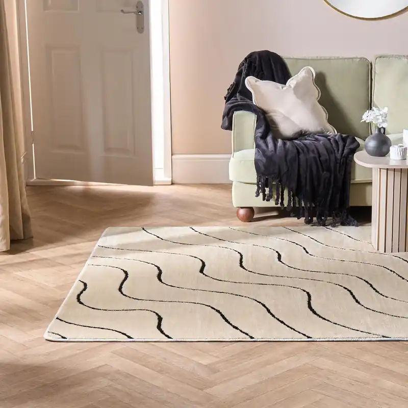 Tufted Contour Rug Soft Floor Carpet Non Slip Area Mat - OHS