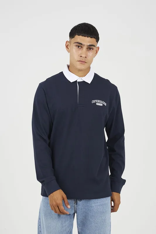 Solid Colour Rugby Shirt - Brave Soul