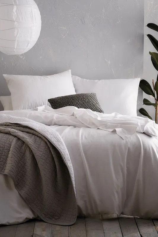 Aspect Cotton Linen Blend Duvet Set - Portfolio Home