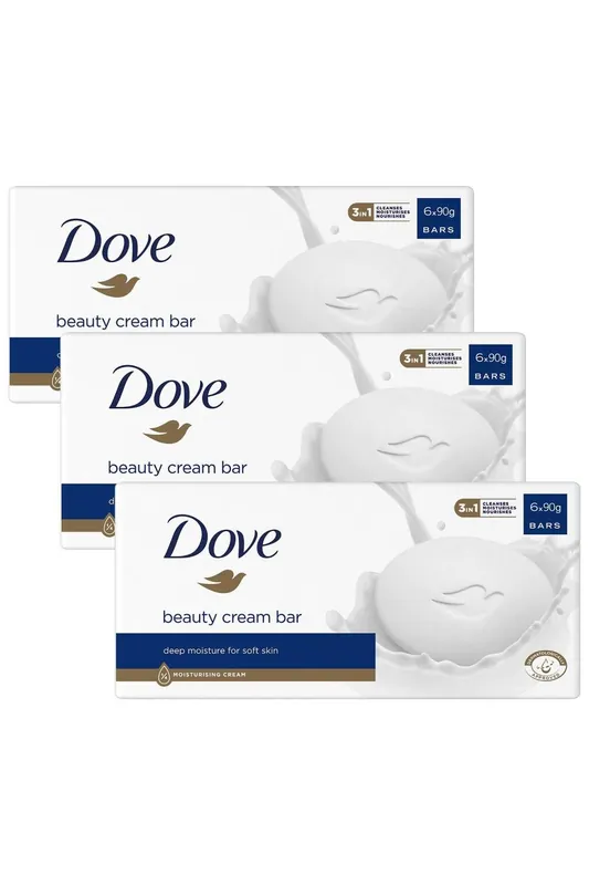 Beauty 'Cream Bar' for Soft and Smooth Skin 90g, 3pk - Dove