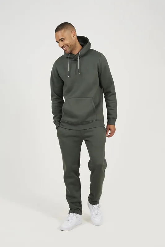 Crossover Neck Hoodie and Joggers Set - Brave Soul