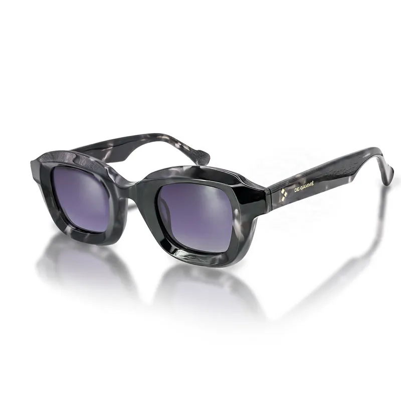 De-Gamme Geometric Frame Polarized Sunglasses - Milan