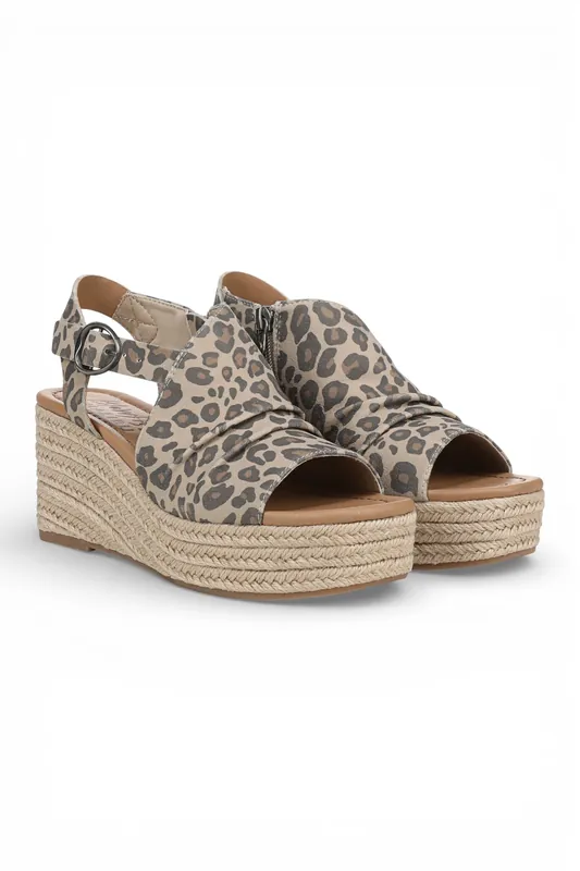 Slingback Wedge Heel Sandals - Blowfish Amira