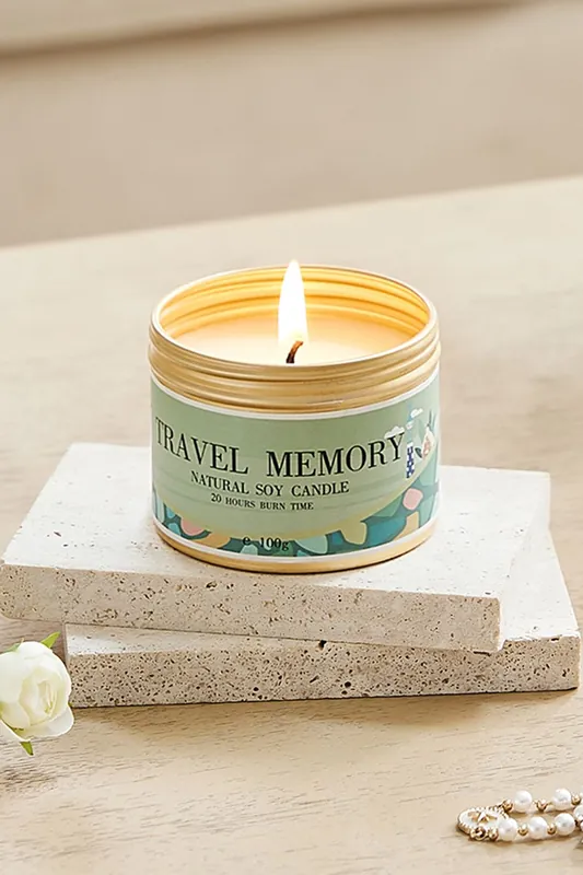 Kiwi Fruit Soy Wax Scented Candle in Aluminum Tin - SHEONLY