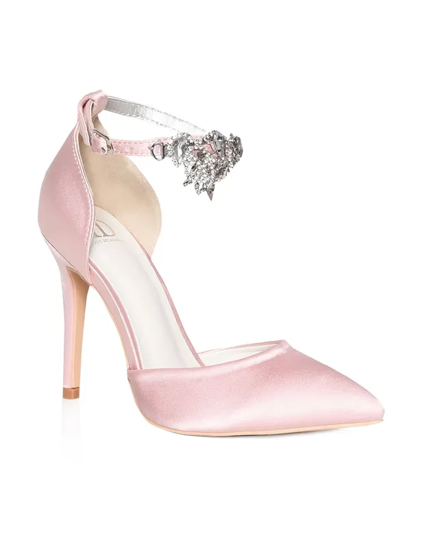 Embellished High Heeled Court Shoes - Shnoo