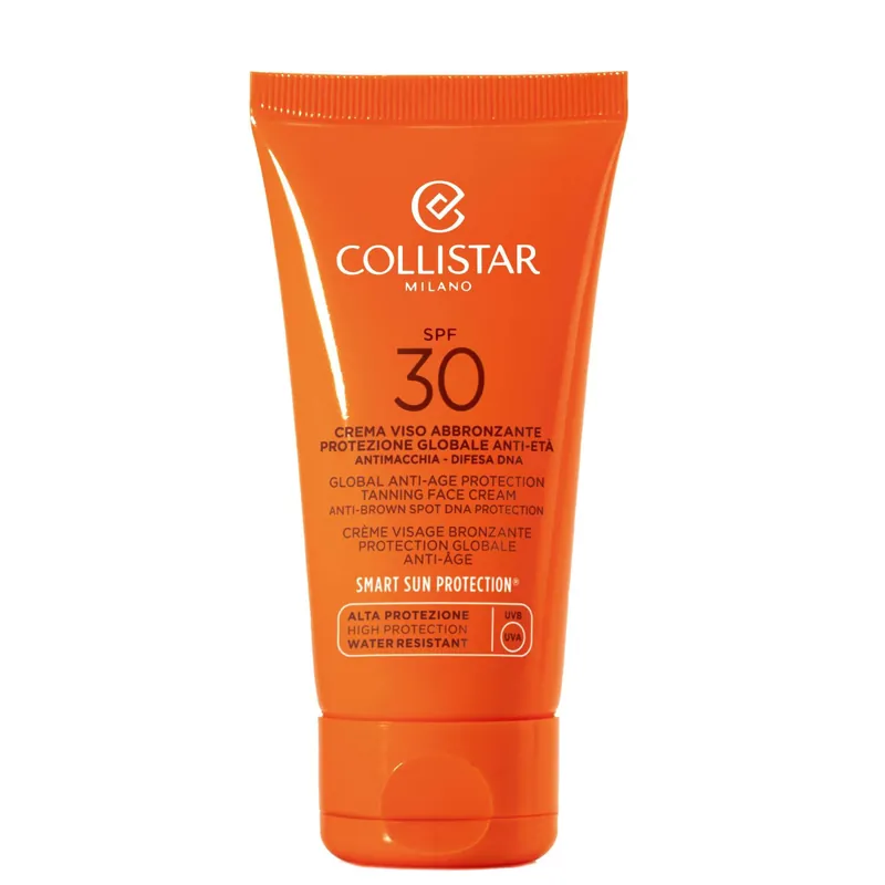 Global Anti Age Protection Tanning Face Cream SPF30 50ml - Collistar