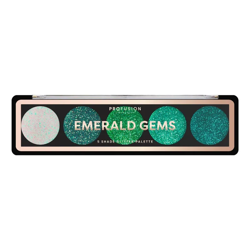 Emerald Gems - 5 Shade Glitter Palette