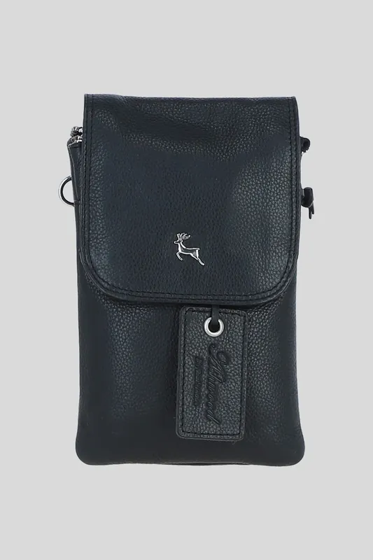 'York' Real Leather Smartphone Crossbody Bag - Ashwood Leather