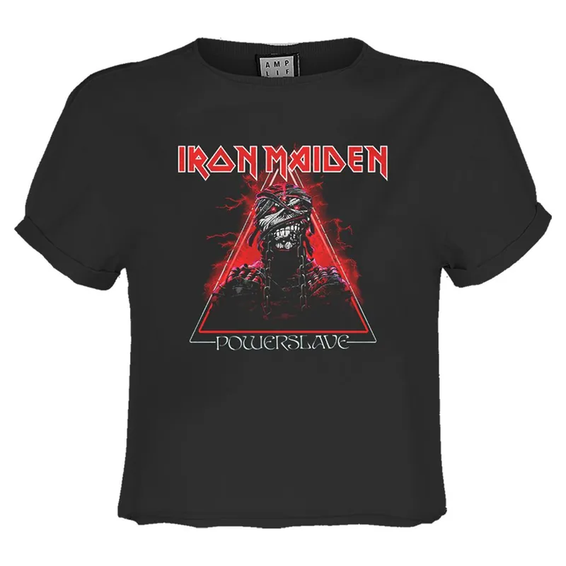 Powerslave Iron Maiden Crop Top - Amplified