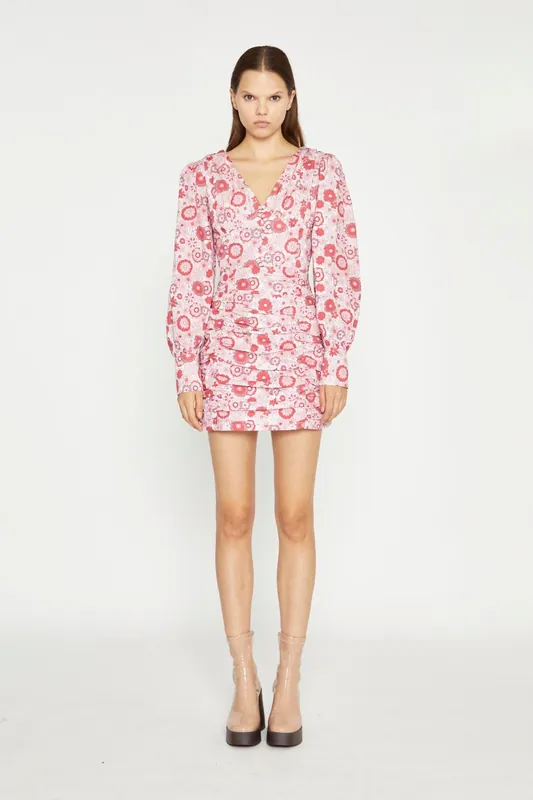 V-Neck Mini-Dress