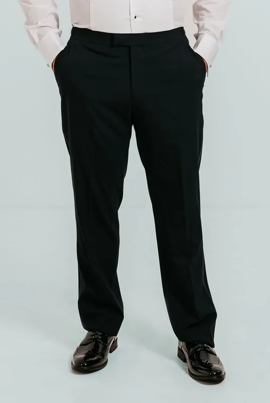 Navy Tuxedo Trousers - Dobell