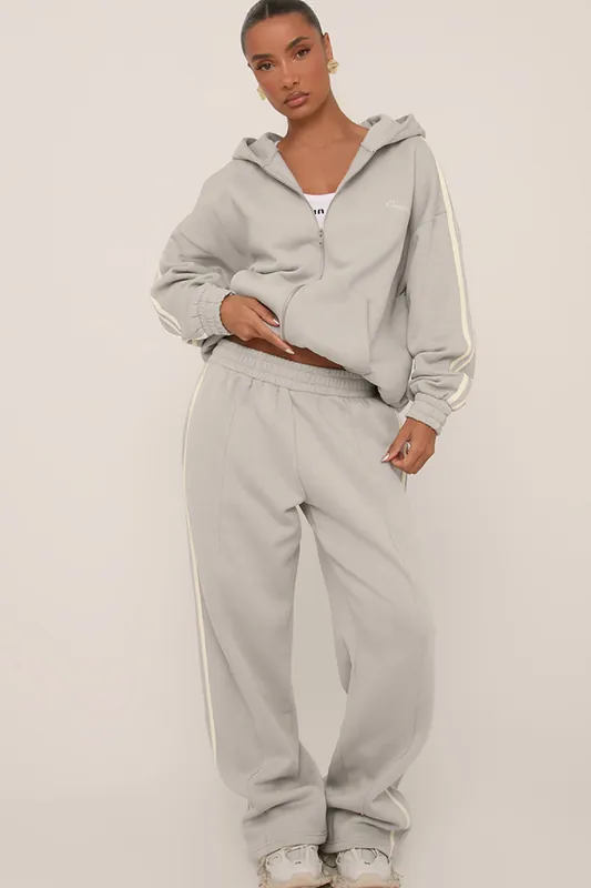 Wide Leg Striped Joggers - EGO