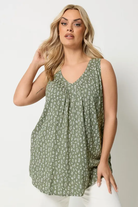 Ditsy Floral Vest Top - Yours