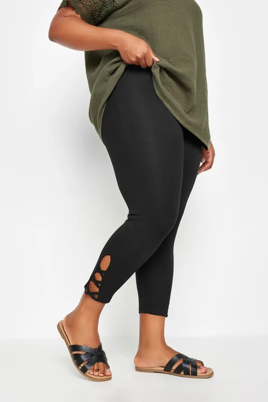 Cut Out Cropped Leggings - Yours