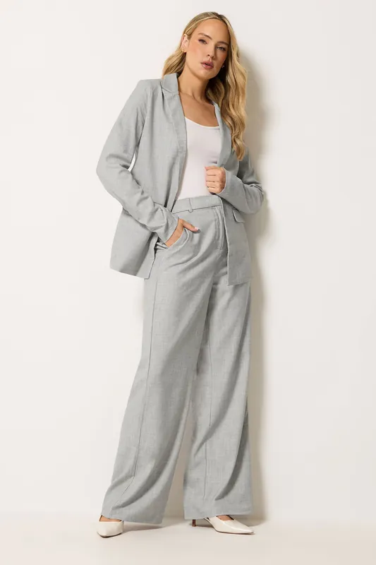 Tall Tailored Wide Leg Trousers - Long Tall Sally