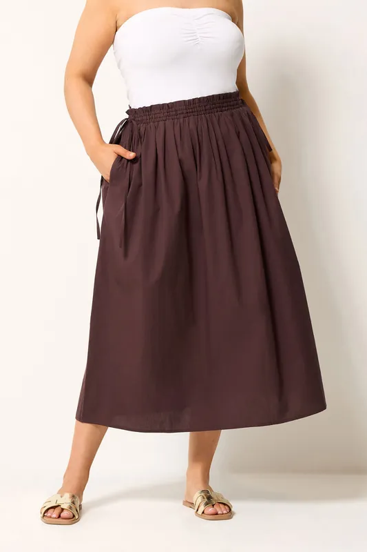 Poplin Midi Skirt - Yours