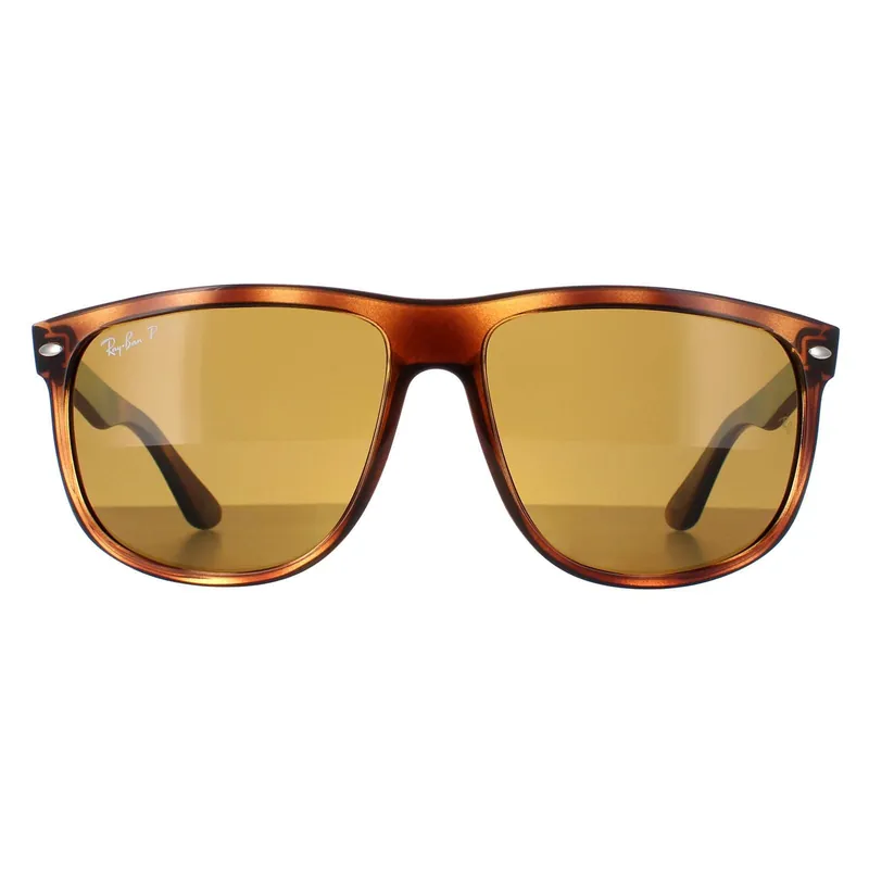 Rectangle Tortoise Brown Polarized 4147 Sunglasses - Ray-Ban