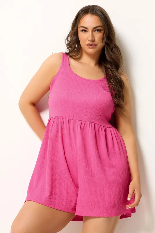 Jersey Crinkle Playsuit - Yours