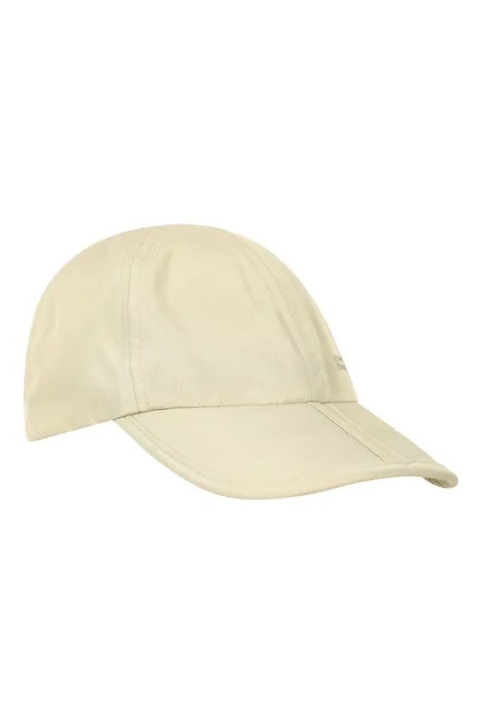 Travel Anti Mosquito Cap Summer Sweatband Foldable Peak Hat - Mountain Warehouse