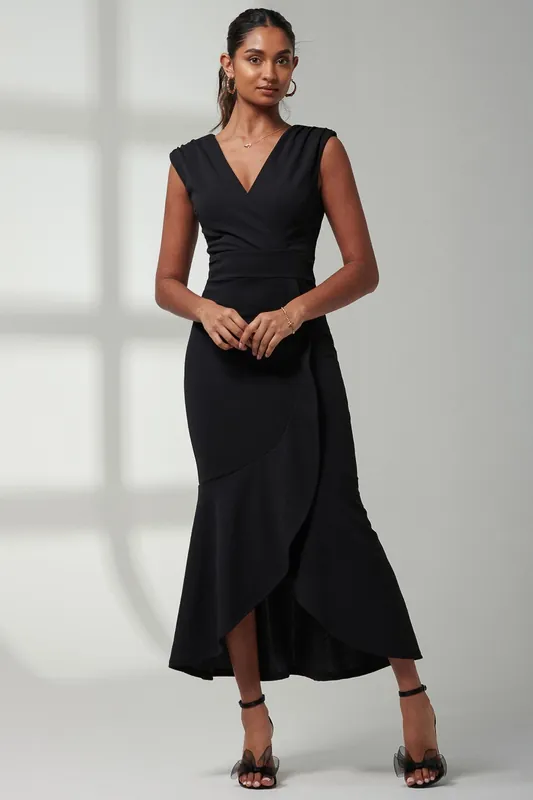 Mabruka Frill Fishtail Maxi Dress - Jolie Moi