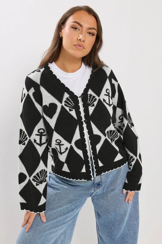 Sailor Print Cardigan - Yours