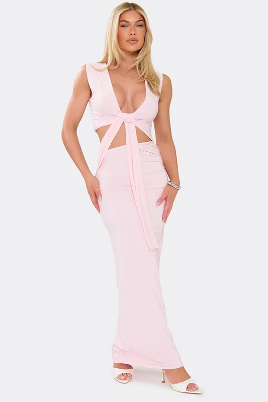 Sleeveless Cut Out Maxi Dress - EGO