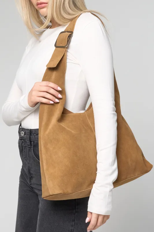 Suede Slouch Bag - Barneys Originals
