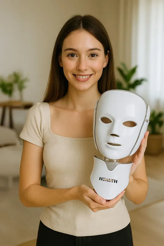 LED Face Mask ClearSkin Glow II Reduce Wrinkles & Anti-Ageing, White