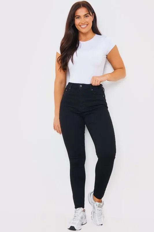 Black Shaping Stretch Skinny Fit Jeans - In The Style