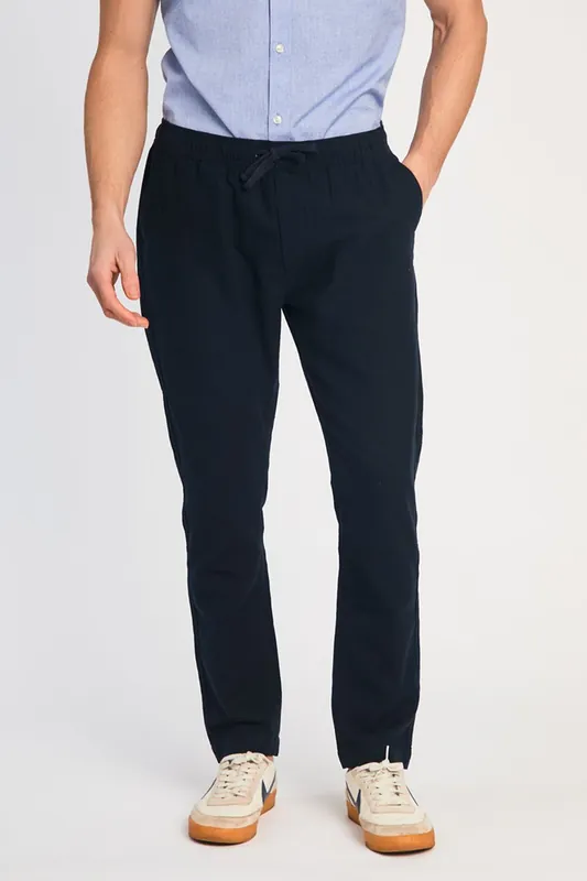 Linen Blend Cuffed Trousers - French Connection
