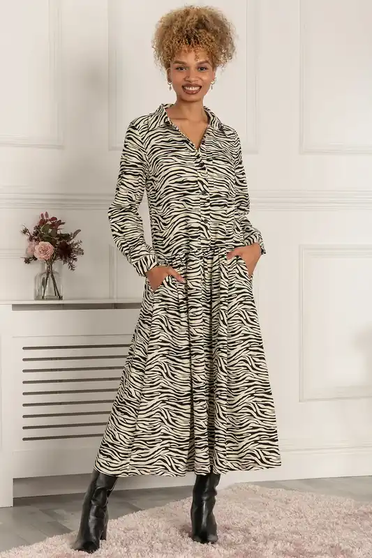 Shirt Smock Maxi Dress - Jolie Moi