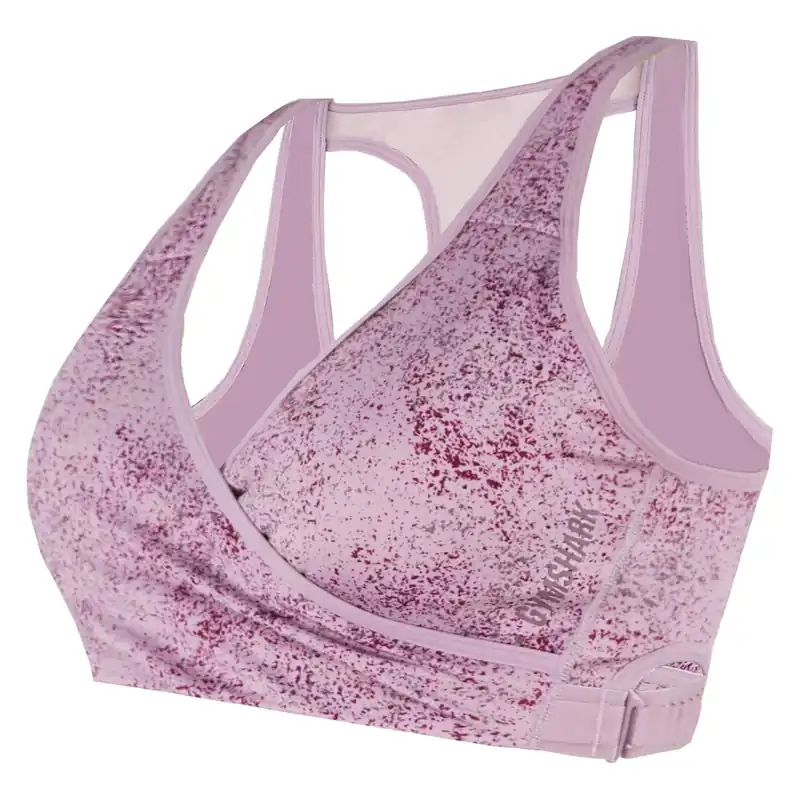 Chalk Malow Purple Sports Bra - Gymshark