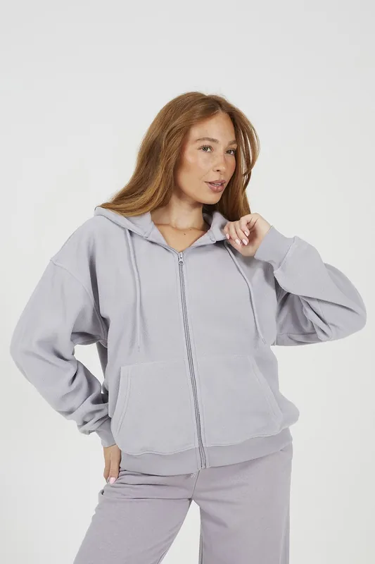 Zip Through Polar Fleece Hoodie - Brave Soul