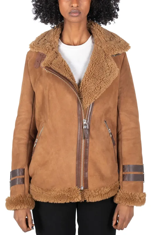 Sheepskin Flying Aviator Jacket - TruClothing