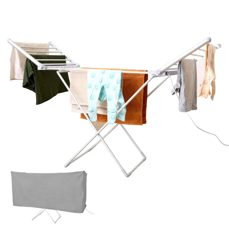 Winged Heated Clothes Airer with Cover - Rediffusion
