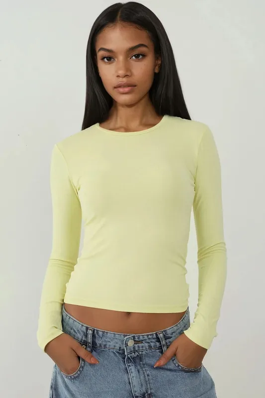 Long Sleeve Crew Neck Top - Hiccup