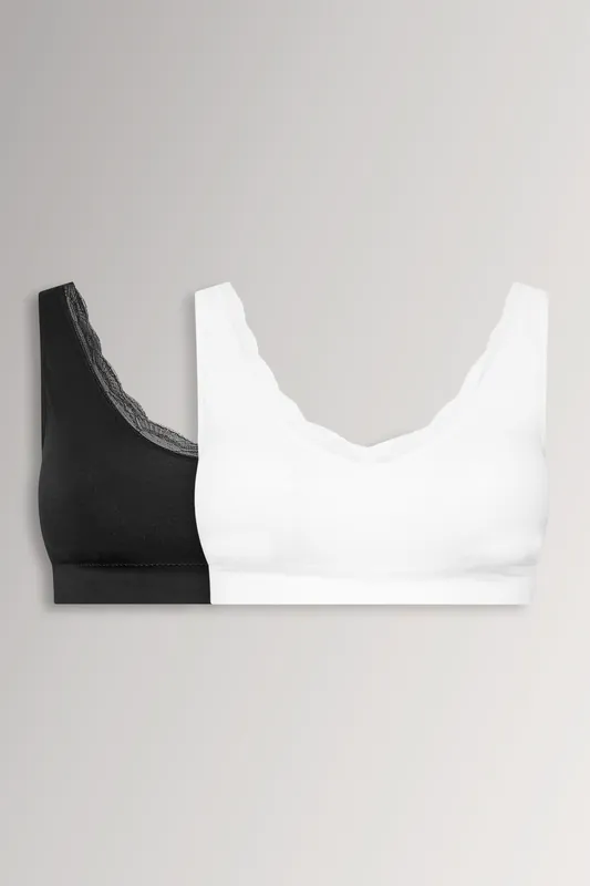 Lace Trim Seamless Bralette - Yours